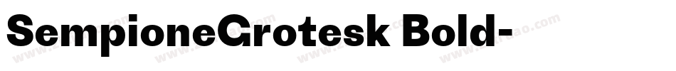 SempioneGrotesk Bold字体转换